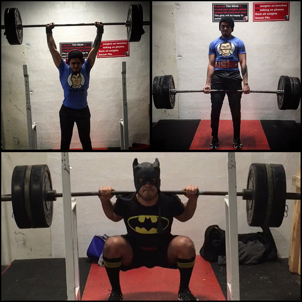 (Overhead Press 185, Deadlift 415, Squat 315) Javier Escobar - 35 to 80 Miles